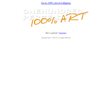 Tablet Screenshot of 100percentart.com